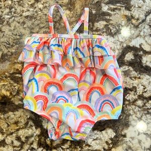 Wonder Nation Rainbow Print Bathing Suit